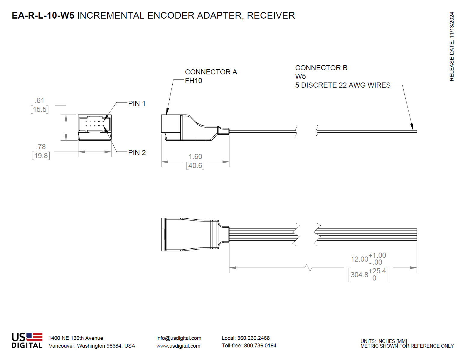 EA R L 10 W5 WEB Mechanical Drawing