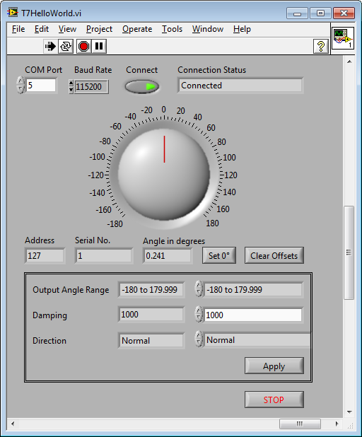 T7 LabView 2009 Demo